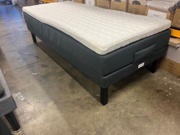 Enkelt Elevationsseng i 90x200 Antracitfarvet