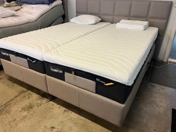Springbox Adj med gavl Tempur Elevation