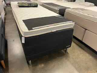 Boxelevationsseng i 90x210 Med 100% naturlatex topmadras
