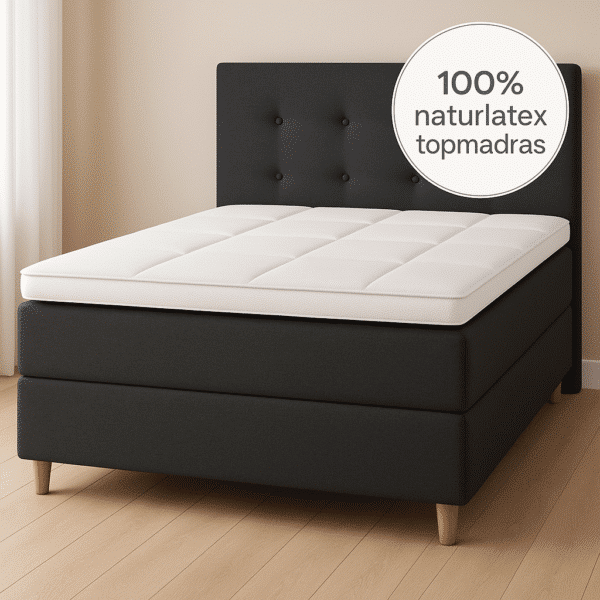 med 100% naturlatex topmadras LUX STAR Kontinentalseng, Multipocket
