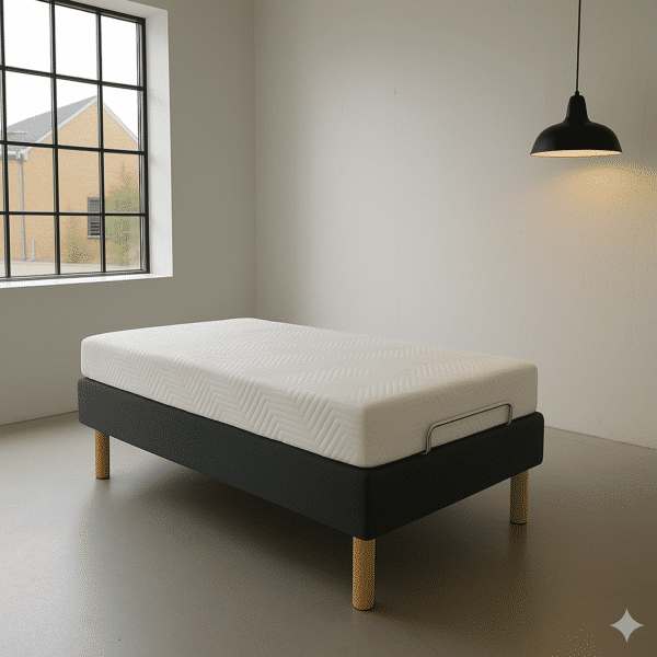 Komplet madras, elevation og ben., Visco Elevationsseng