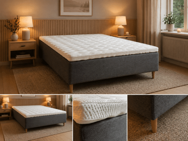 Luksus boxmadras i 140x200  Antracit