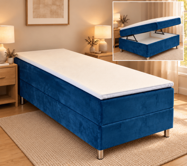 med sengemagasin Boxmadras 80x200 cm